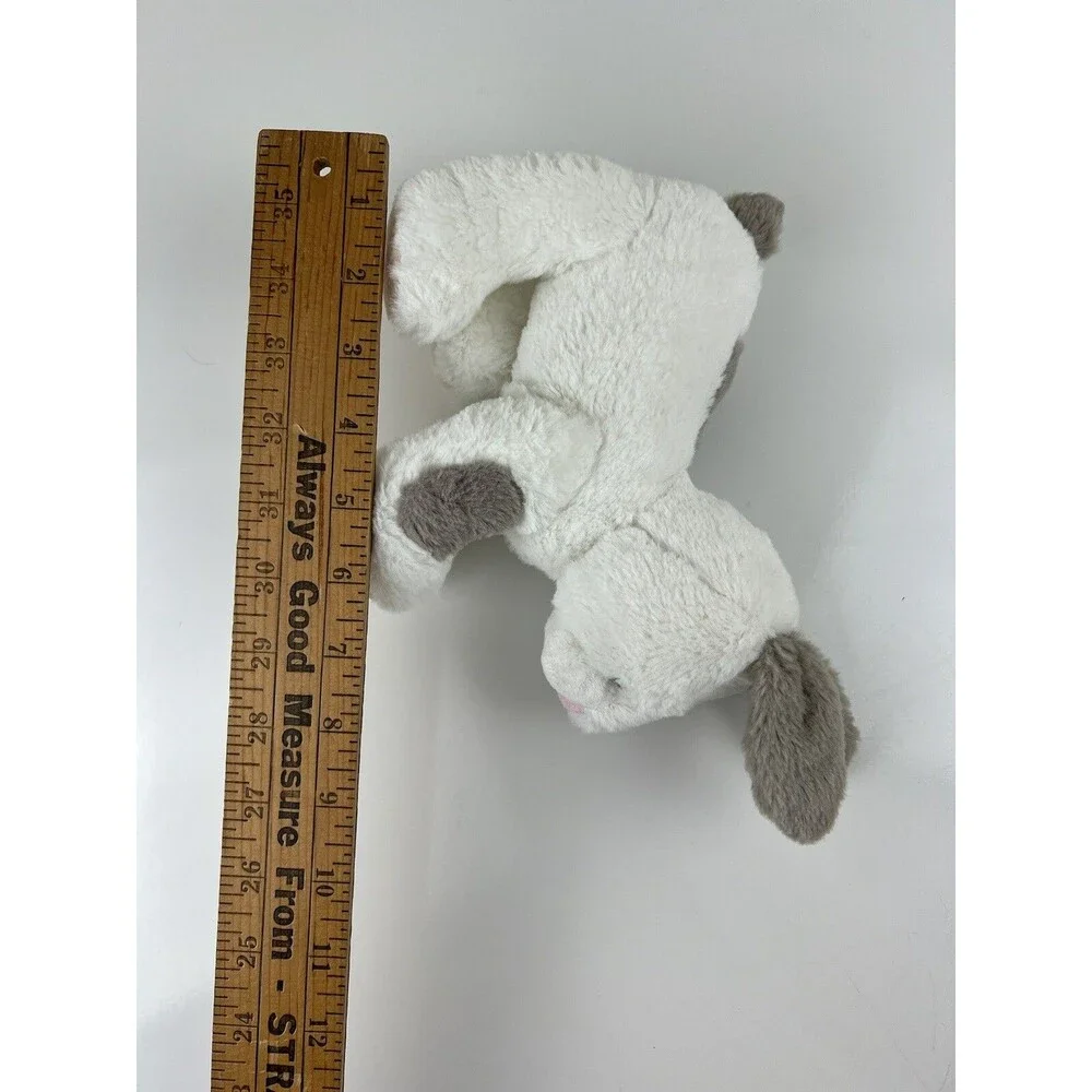 Carter’s Bunny Rabbit Plush Stuffed Animal Lovey Baby Toy 2016 White Gray Cuddly